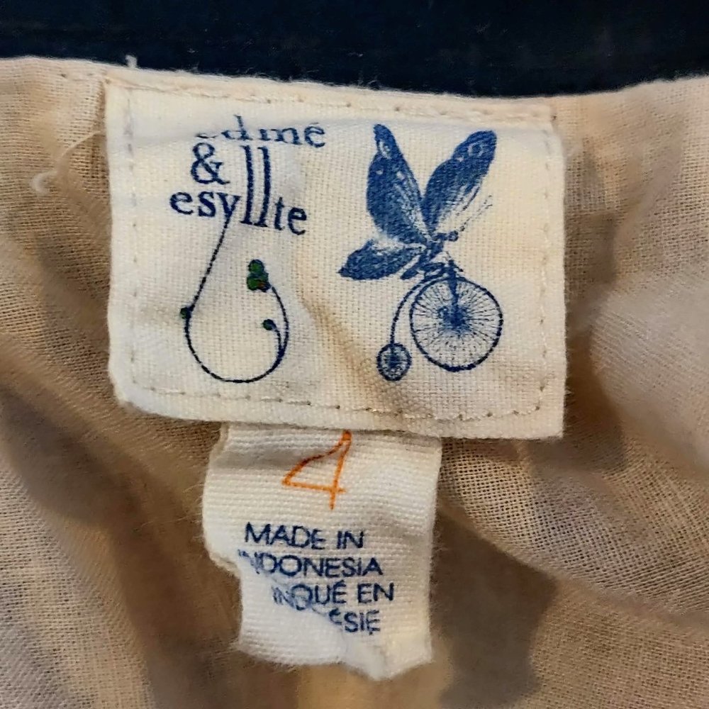 Edme Esyllte Anthropologie Womens Floral Mid Creation Beads Skirt Altered 4 - Picture 7 of 9